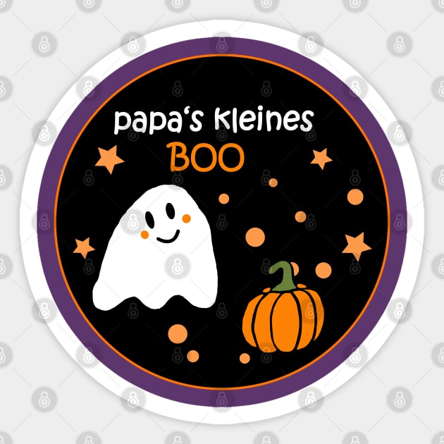 Papa's kleiner Boo Halloween Costume (German) Sticker by Anke Wonder 